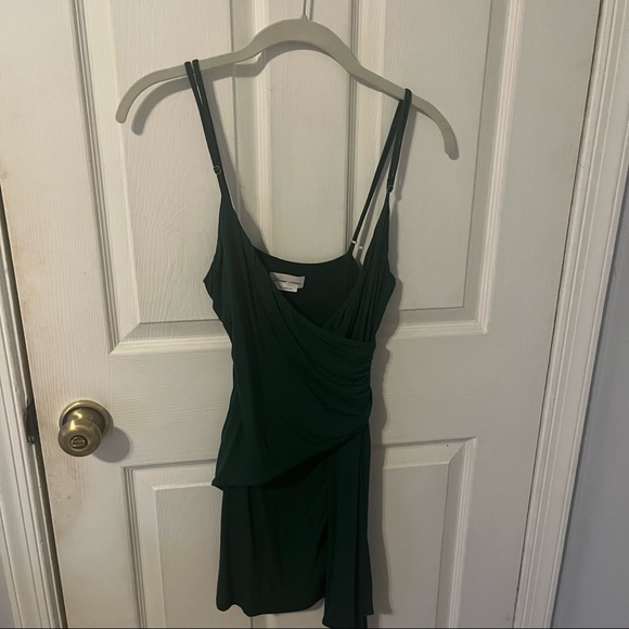 Keira Mini Dress in Emerald Green XXS - Picture 3 of 6